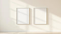 Frame High-Res Frame Mockup — Silver Frame Square 1:1 — Perspective View — #00443 | MockupBulk
