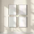Frame Frame Display Mockup — Plain Square Frame Portrait 2:3 — Perspective View — #00445 | MockupBulk