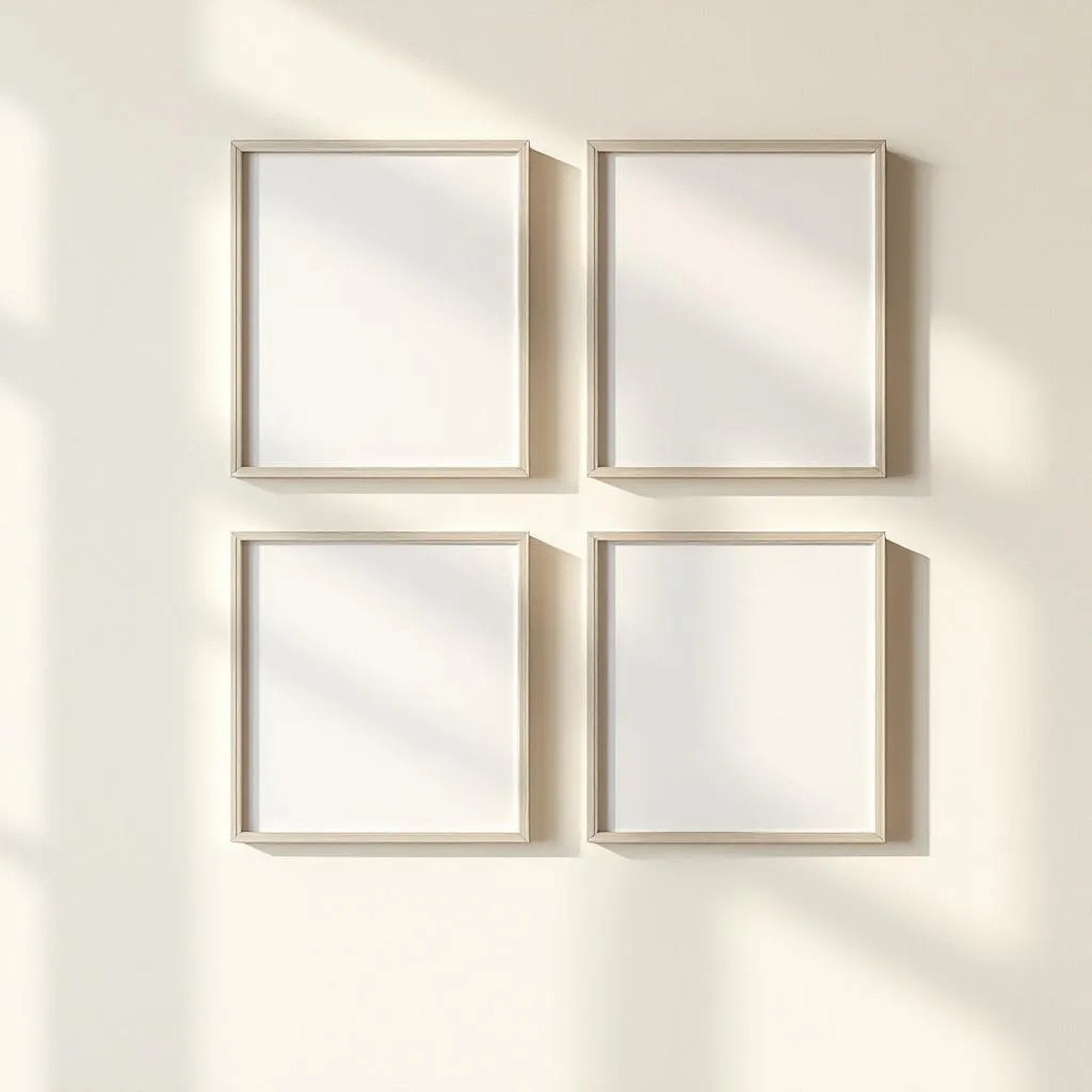 Frame Interior Frame Mockup — Plain Square Frame Square 1:1 — Perspective View — #00451 | MockupBulk