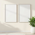 Frame Styled Room Mockup — Plain Square Frame Square 1:1 — Perspective View — #00454 | MockupBulk