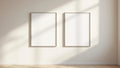 Frame Professional Frame Mockup — Silver Frame Square 1:1 — Perspective View — #00458 | MockupBulk