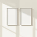 Frame Wall Art Mockup — Plain Square Frame Portrait 2:3 — Perspective View — #00460 | MockupBulk