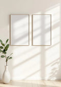 Frame Styled Room Mockup — Silver Frame Portrait 2:3 — Perspective View — #00462 | MockupBulk