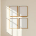 Frame Interior Frame Mockup — Plain Square Frame Portrait 2:3 — Perspective View — #00466 | MockupBulk