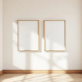Frame Frame Display Mockup — Plain Square Frame Square 1:1 — Perspective View — #00472 | MockupBulk