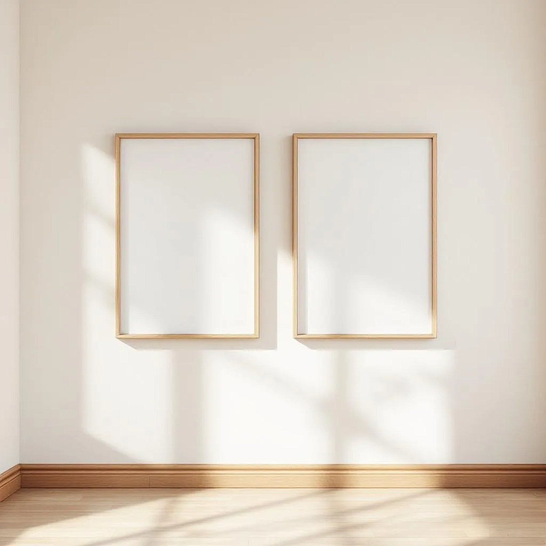 Frame Frame Display Mockup — Plain Square Frame Square 1:1 — Perspective View — #00472 | MockupBulk