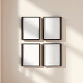 Frame Lifestyle Frame Mockup — Plain Square Frame Portrait 2:3 — Perspective View — #00487 | MockupBulk