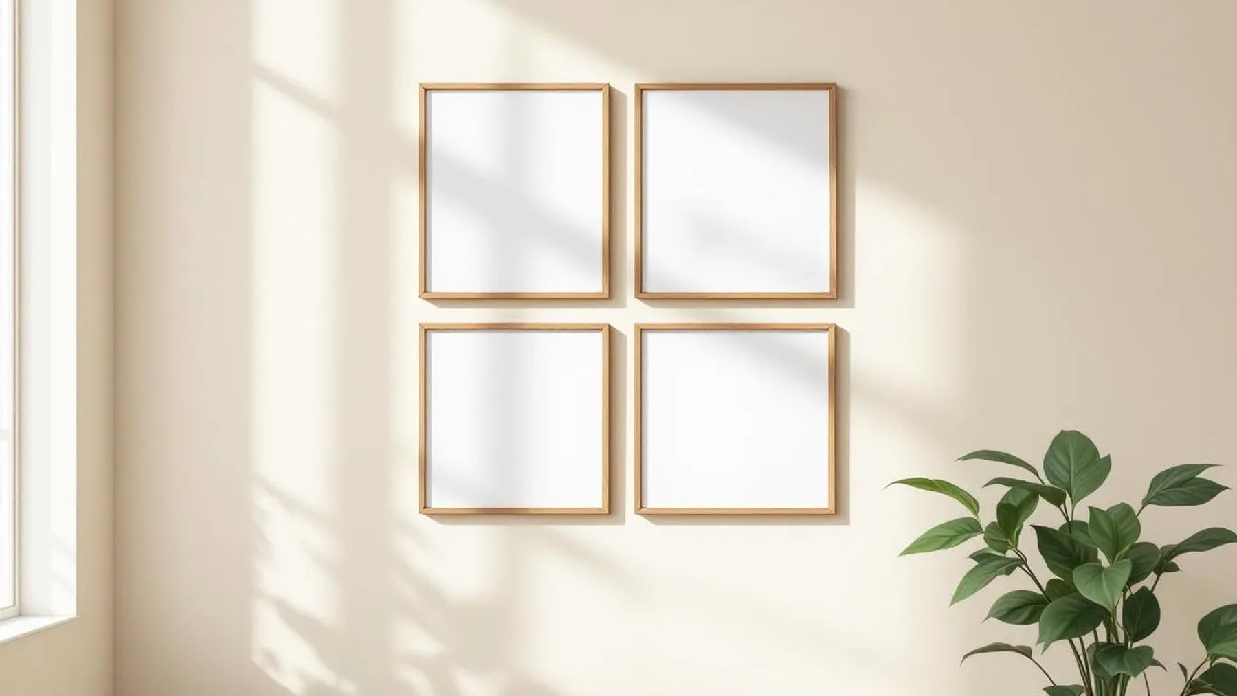 Frame Professional Frame Mockup — Espresso Frame Portrait 4:5 — Perspective View — #00488 | MockupBulk
