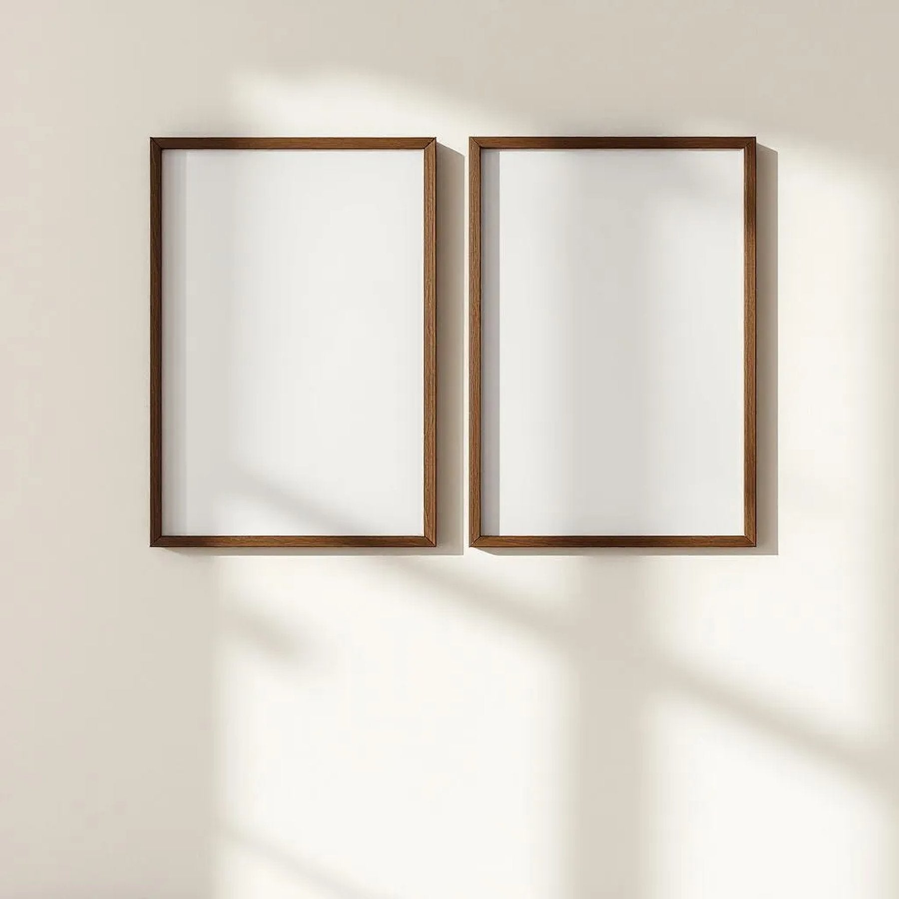 Frame Professional Frame Mockup — Plain Square Frame Portrait 2:3 — Perspective View — #00499 | MockupBulk