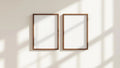 Frame Styled Room Mockup — Espresso Frame A-Series (A4 / A3) — Perspective View — #00500 | MockupBulk