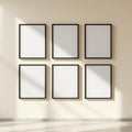 Frame Editorial Room Mockup — Plain Square Frame Square 1:1 — Perspective View — #00508 | MockupBulk