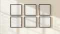 Frame High-Res Frame Mockup — Matte Black Frame Portrait 4:5 — Perspective View — #00509 | MockupBulk
