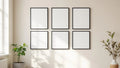 Frame Premium Interior Mockup — Matte Black Frame Portrait 2:3 — Perspective View — #00512 | MockupBulk