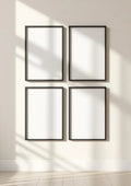 Frame Frame Display Mockup — Matte Black Frame Portrait 2:3 — Perspective View — #00513 | MockupBulk