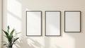 Frame Frame Display Mockup — Matte Black Frame Portrait 4:5 — Perspective View — #00521 | MockupBulk