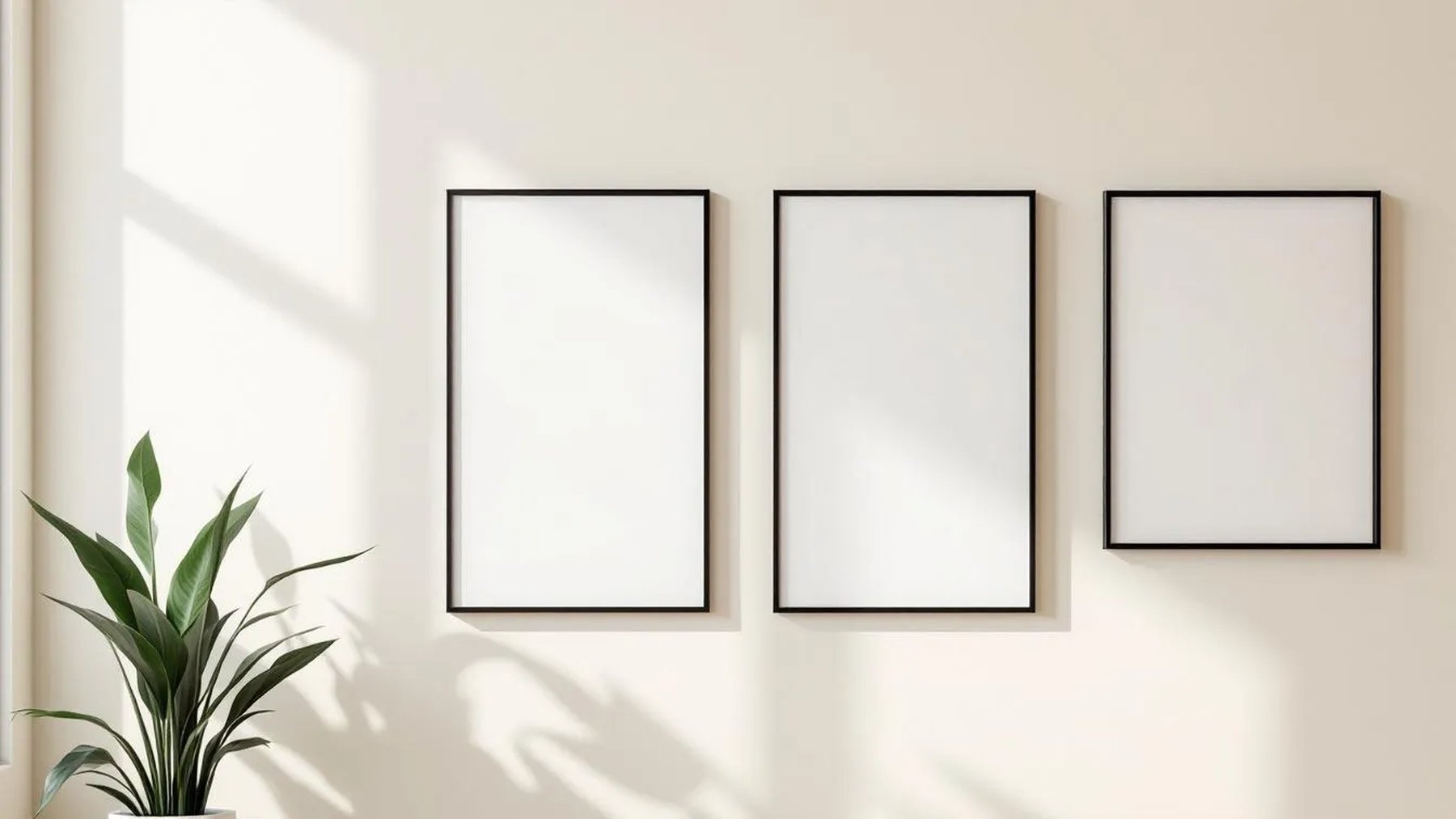 Frame Frame Display Mockup — Matte Black Frame Portrait 4:5 — Perspective View — #00521 | MockupBulk