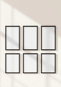 Frame Premium Interior Mockup — Matte Black Frame Portrait 4:5 — Perspective View — #00522 | MockupBulk