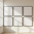Frame Room Scene Mockup — Plain Square Frame Square 1:1 — Perspective View — #00523 | MockupBulk