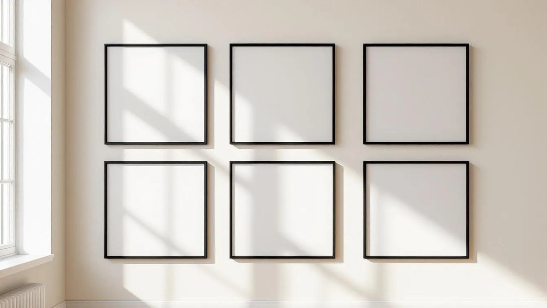Frame Wall Art Mockup — Matte Black Frame Portrait 2:3 — Perspective View — #00524 | MockupBulk
