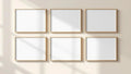 Frame Professional Frame Mockup — White Frame Square 1:1 — Perspective View — #00527 | MockupBulk