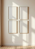Frame Premium Interior Mockup — White Frame Portrait 2:3 — Perspective View — #00528 | MockupBulk