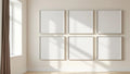 Frame Professional Frame Mockup — White Frame Portrait 4:5 — Perspective View — #00530 | MockupBulk