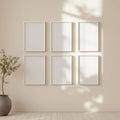 Frame Premium Interior Mockup — Plain Square Frame Portrait 2:3 — Perspective View — #00532 | MockupBulk