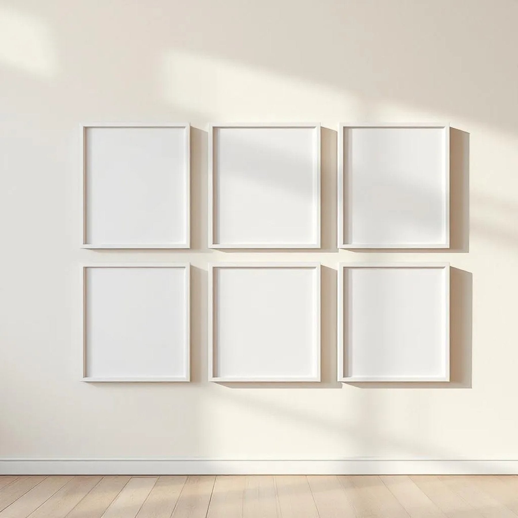 Frame High-Res Frame Mockup — Plain Square Frame Square 1:1 — Perspective View — #00541 | MockupBulk