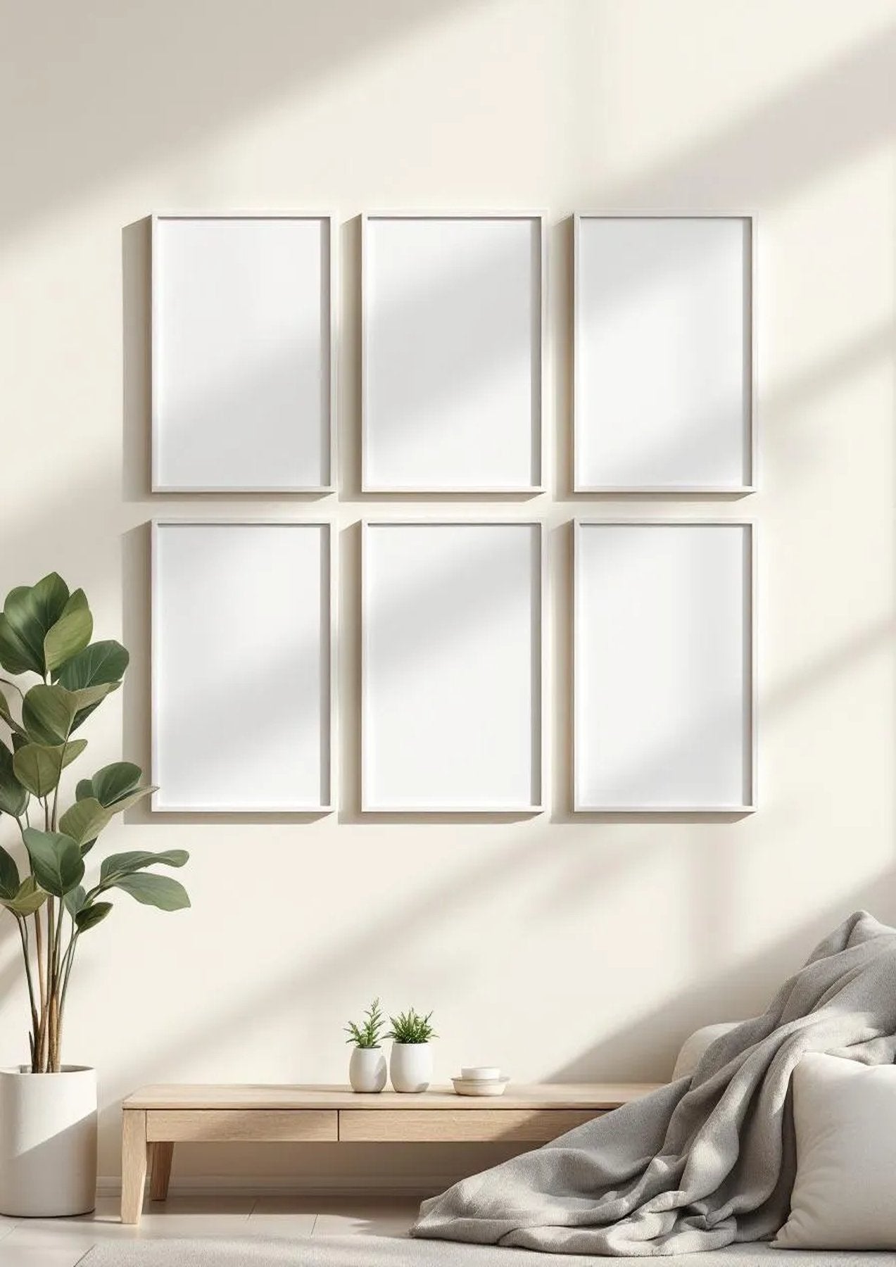 Frame Professional Frame Mockup — White Frame Portrait 4:5 — Perspective View — #00543 | MockupBulk