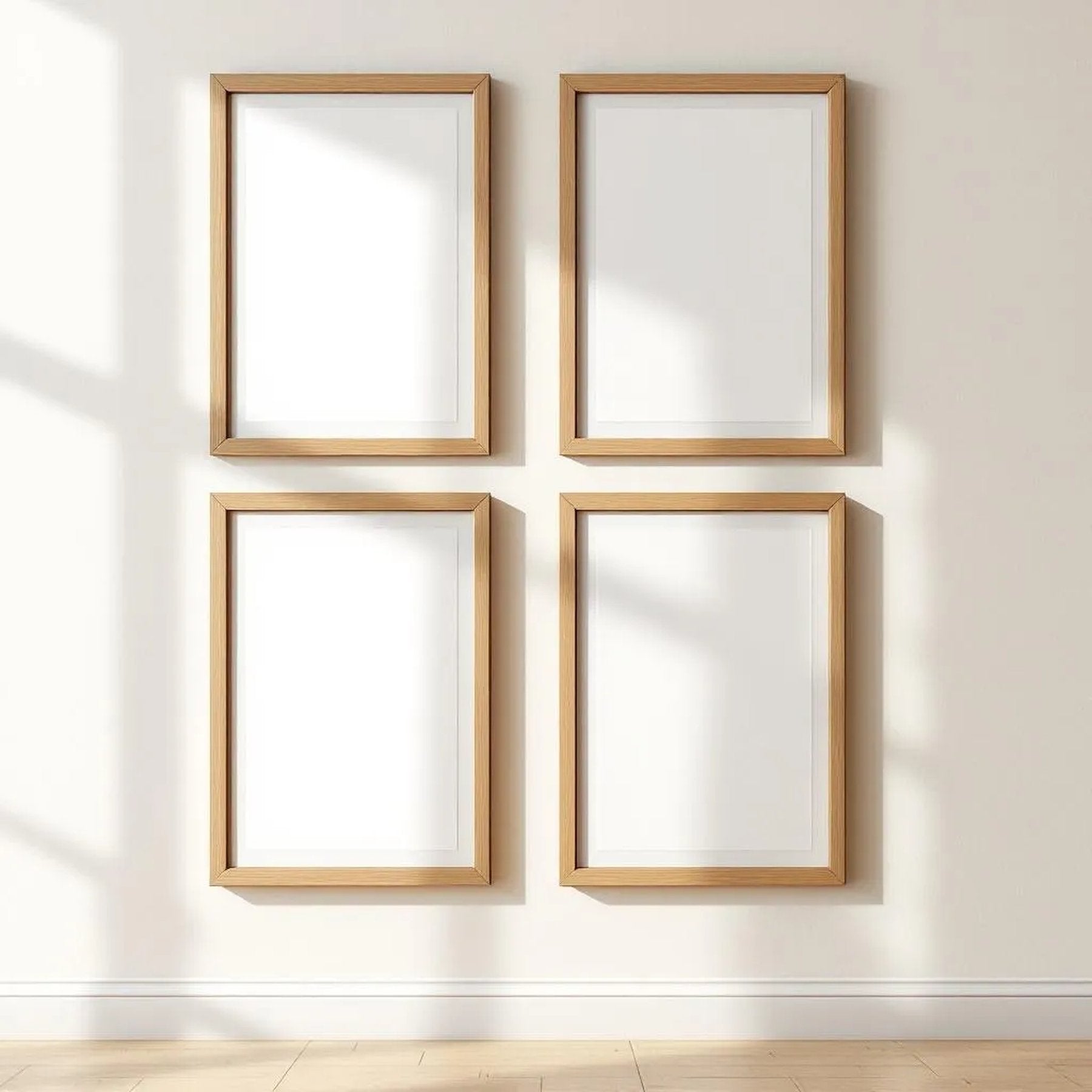 Frame Editorial Room Mockup — Plain Square Frame Portrait 2:3 — Perspective View — #00556 | MockupBulk
