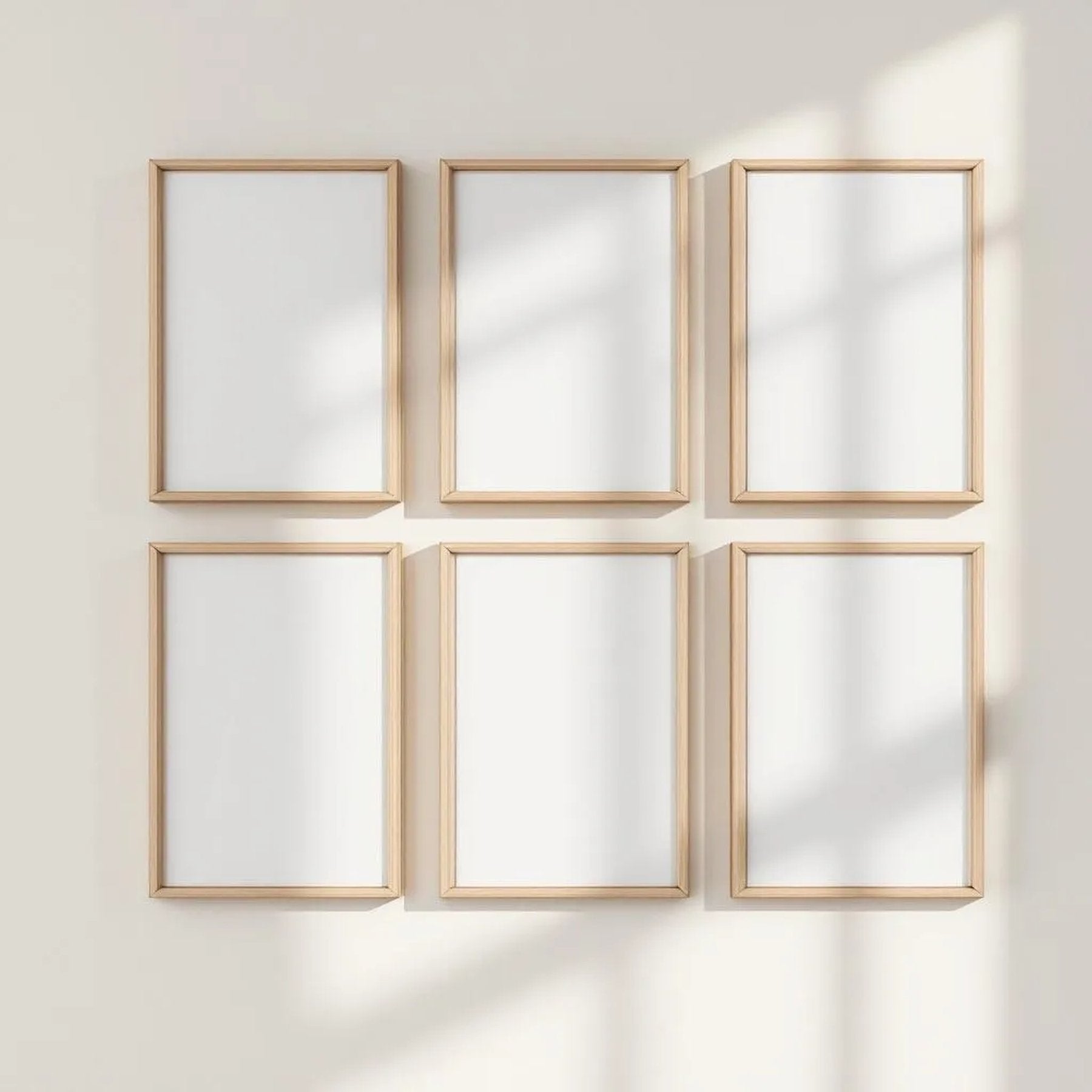 Frame Editorial Room Mockup — Plain Square Frame Portrait 2:3 — Perspective View — #00562 | MockupBulk