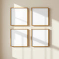 Frame Room Scene Mockup — Plain Square Frame Portrait 2:3 — Perspective View — #00565 | MockupBulk