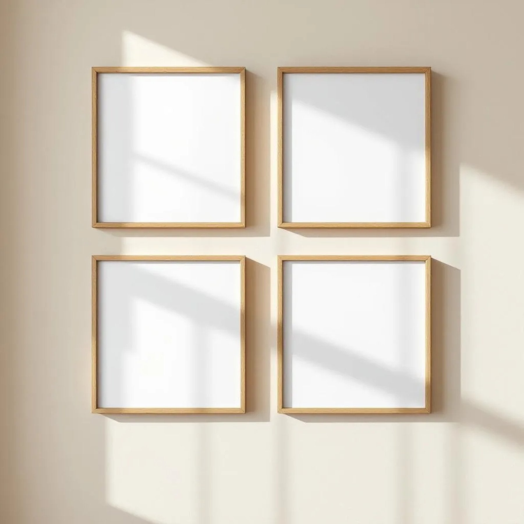 Frame Room Scene Mockup — Plain Square Frame Portrait 2:3 — Perspective View — #00565 | MockupBulk