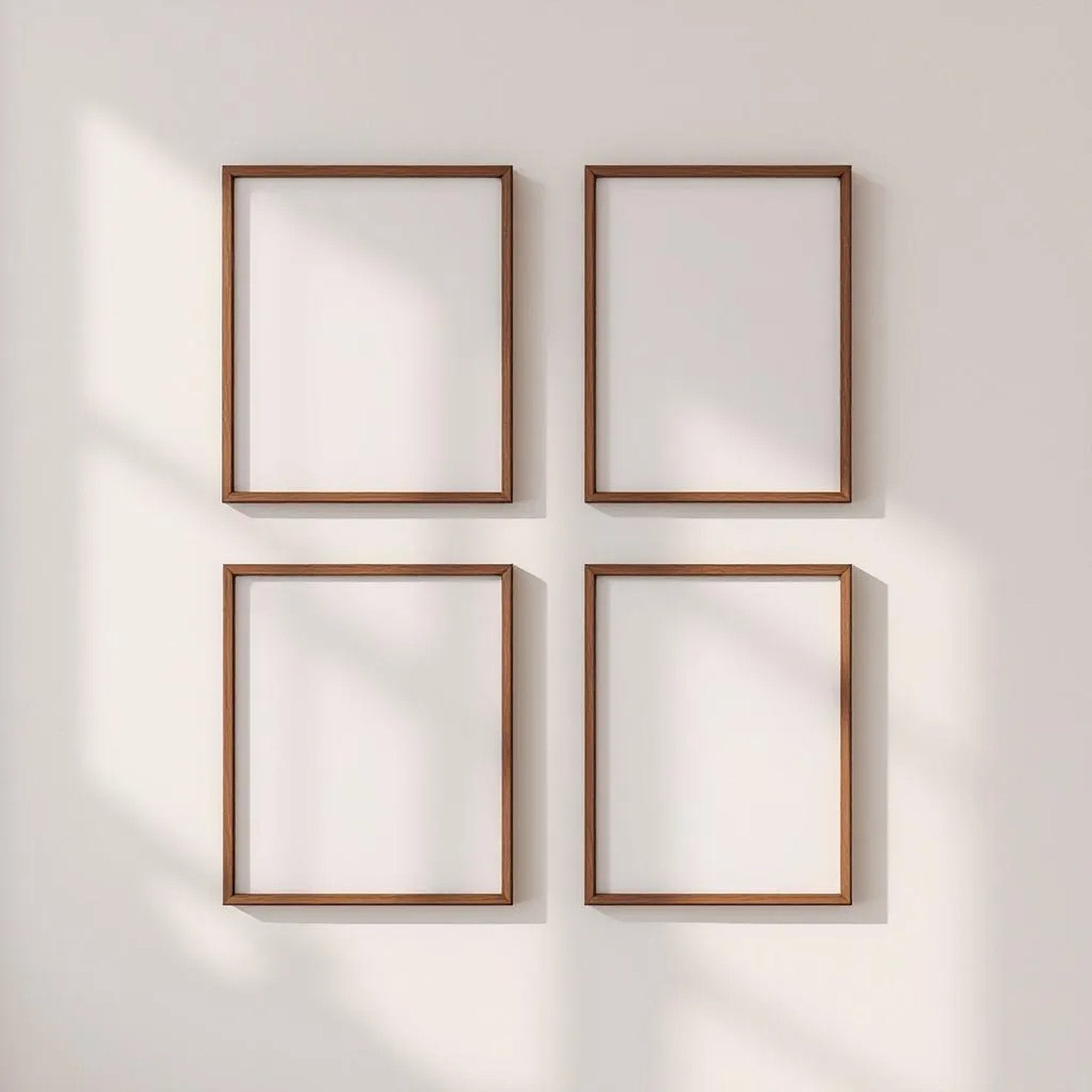 Frame Wall Art Mockup — Plain Square Frame Portrait 2:3 — Perspective View — #00568 | MockupBulk