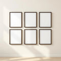 Frame Editorial Room Mockup — Plain Square Frame Portrait 4:5 — Perspective View — #00571 | MockupBulk