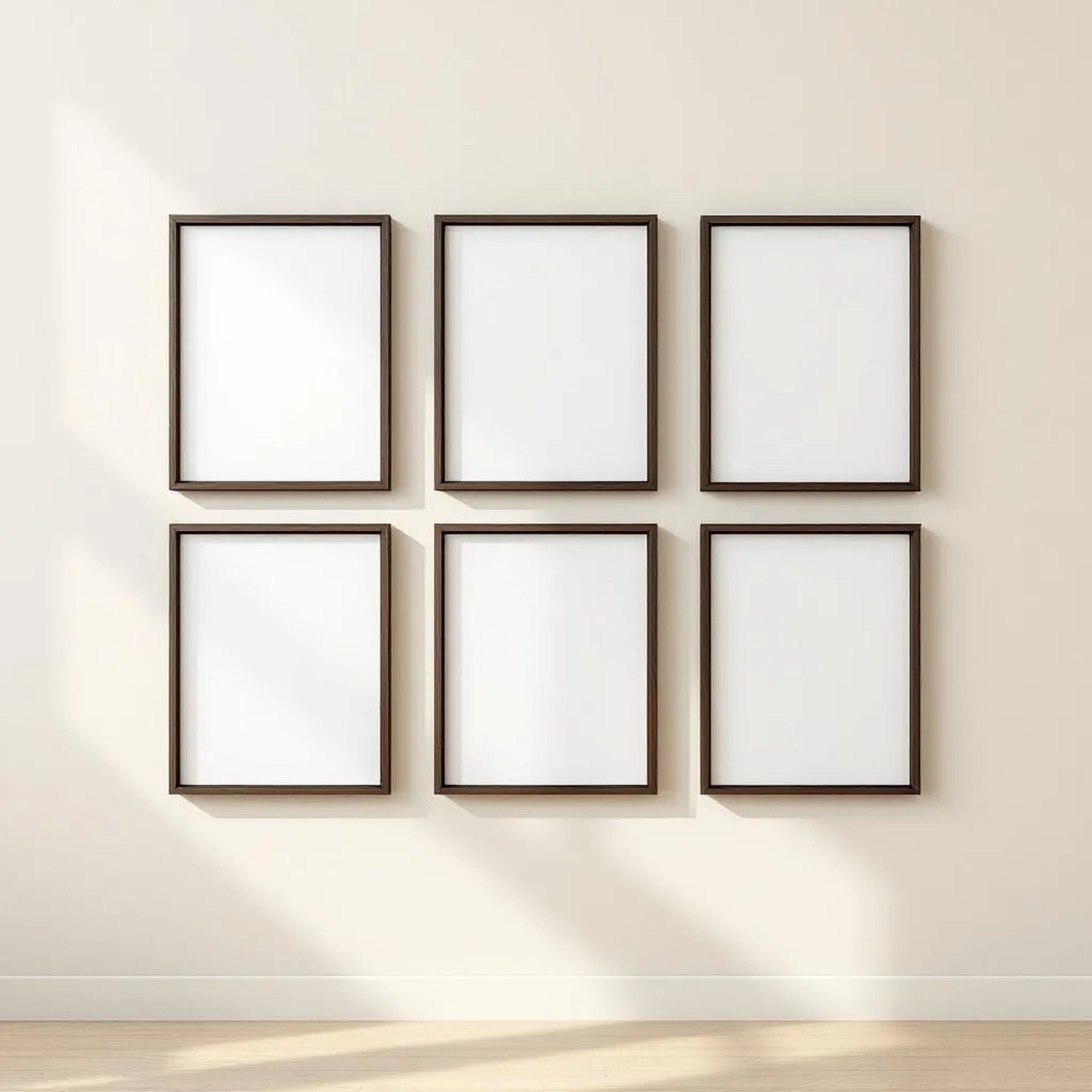 Frame Editorial Room Mockup — Plain Square Frame Portrait 4:5 — Perspective View — #00571 | MockupBulk