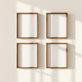 Frame Lifestyle Frame Mockup — Plain Square Frame Portrait 2:3 — Perspective View — #00574 | MockupBulk