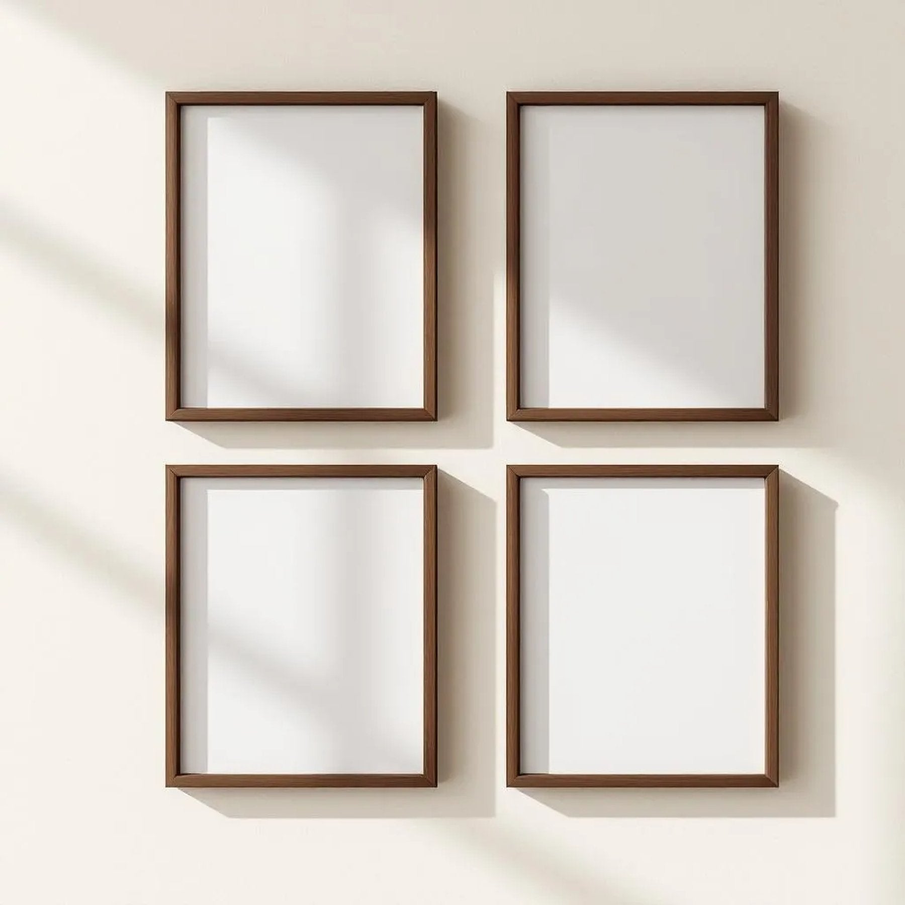 Frame High-Res Frame Mockup — Plain Square Frame Portrait 2:3 — Perspective View — #00577 | MockupBulk