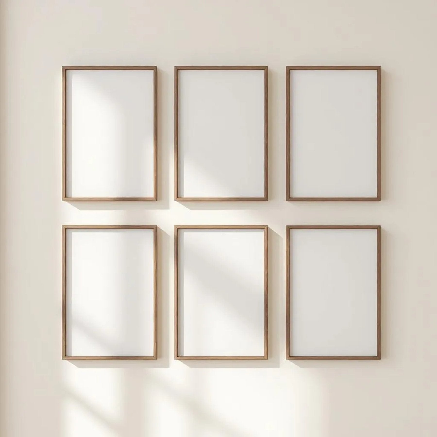 Frame Frame Display Mockup — Plain Square Frame Landscape 3:4 — Perspective View — #00583 | MockupBulk