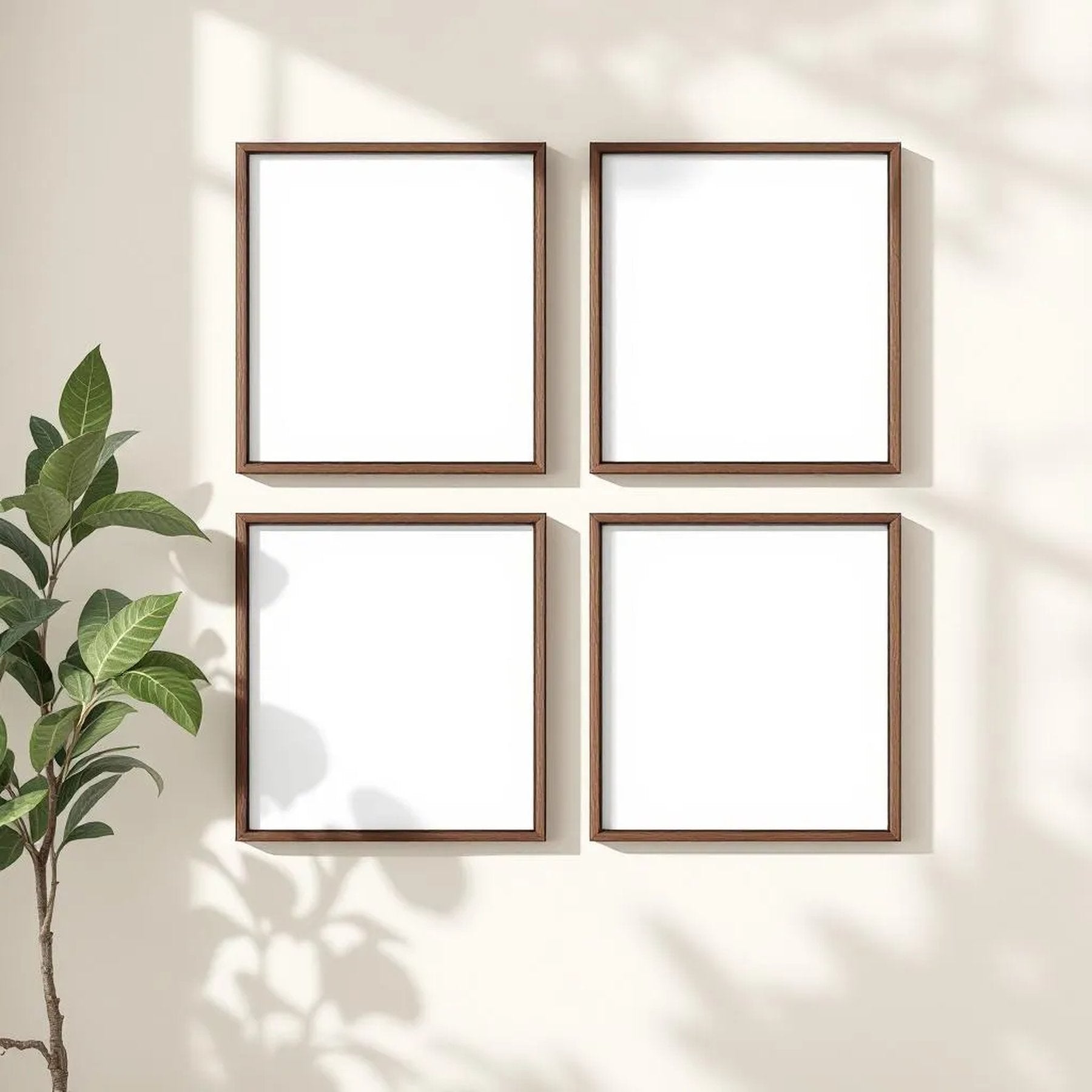 Frame Professional Frame Mockup — Plain Square Frame Portrait 4:5 — Perspective View — #00586 | MockupBulk