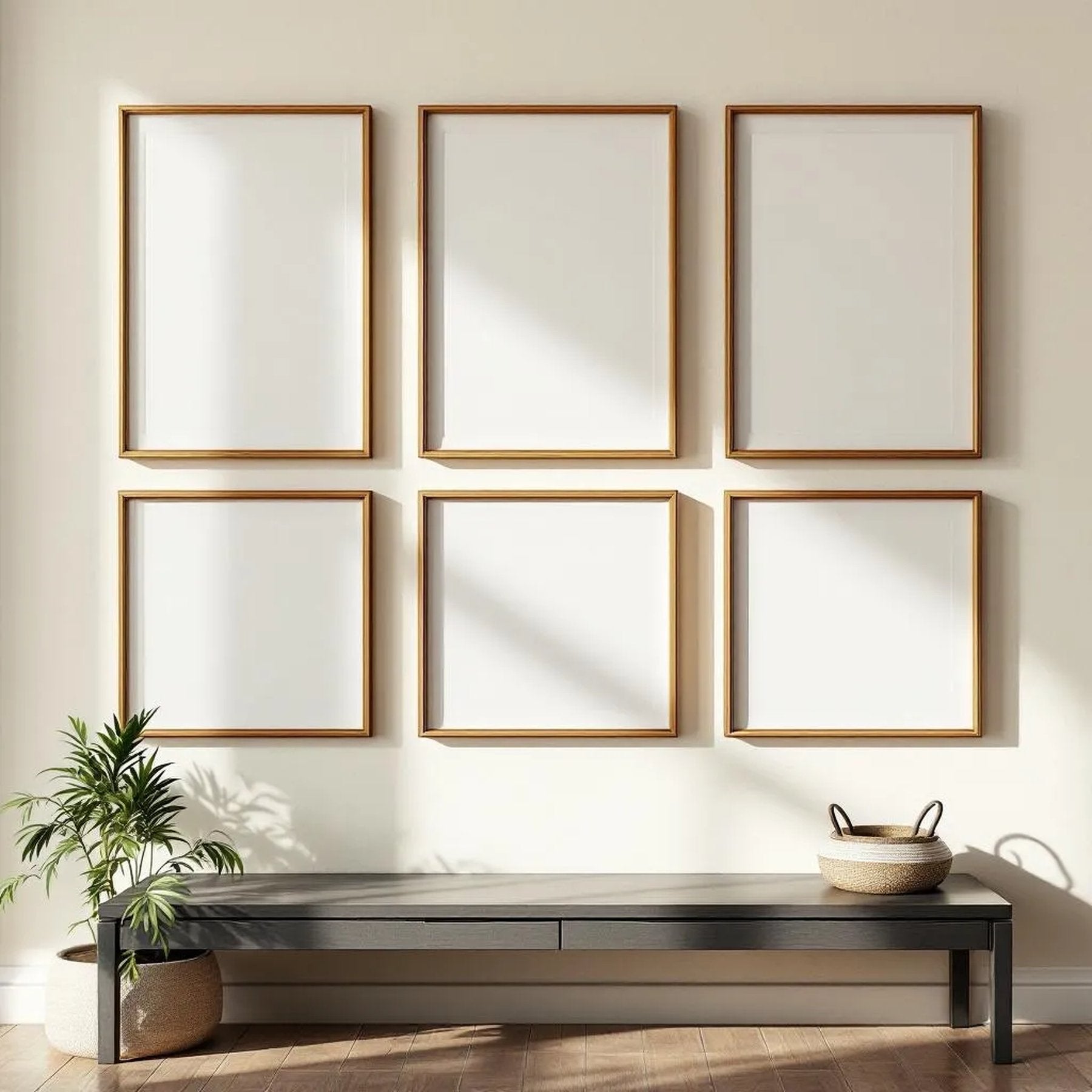 Frame Professional Frame Mockup — Plain Square Frame Square 1:1 — Perspective View — #00589 | MockupBulk