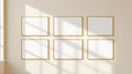 Frame Lifestyle Frame Mockup — Gold Frame Square 1:1 — Perspective View — #00590 | MockupBulk