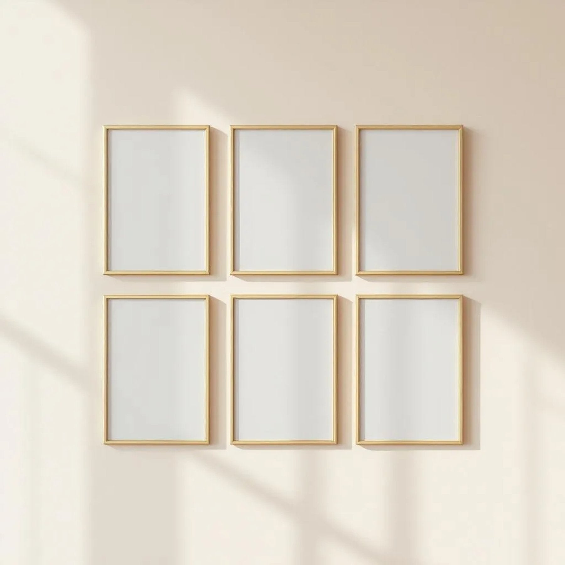 Frame Styled Room Mockup — Plain Square Frame Portrait 2:3 — Perspective View — #00592 | MockupBulk
