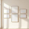 Frame Premium Interior Mockup — Plain Square Frame Portrait 2:3 — Perspective View — #00595 | MockupBulk