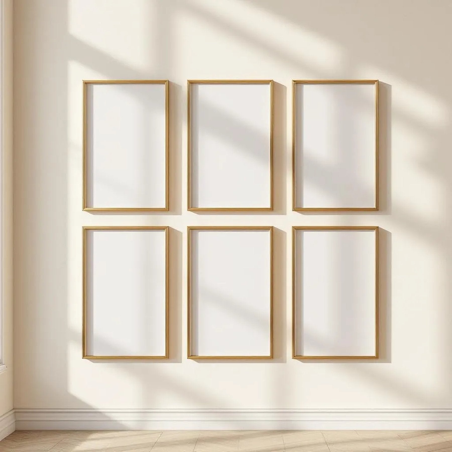 Frame Frame Display Mockup — Plain Square Frame Portrait 4:5 — Perspective View — #00601 | MockupBulk