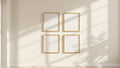 Frame Lifestyle Frame Mockup — Gold Frame A-Series (A4 / A3) — Perspective View — #00602 | MockupBulk
