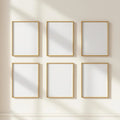 Frame Editorial Room Mockup — Plain Square Frame Portrait 2:3 — Perspective View — #00604 | MockupBulk