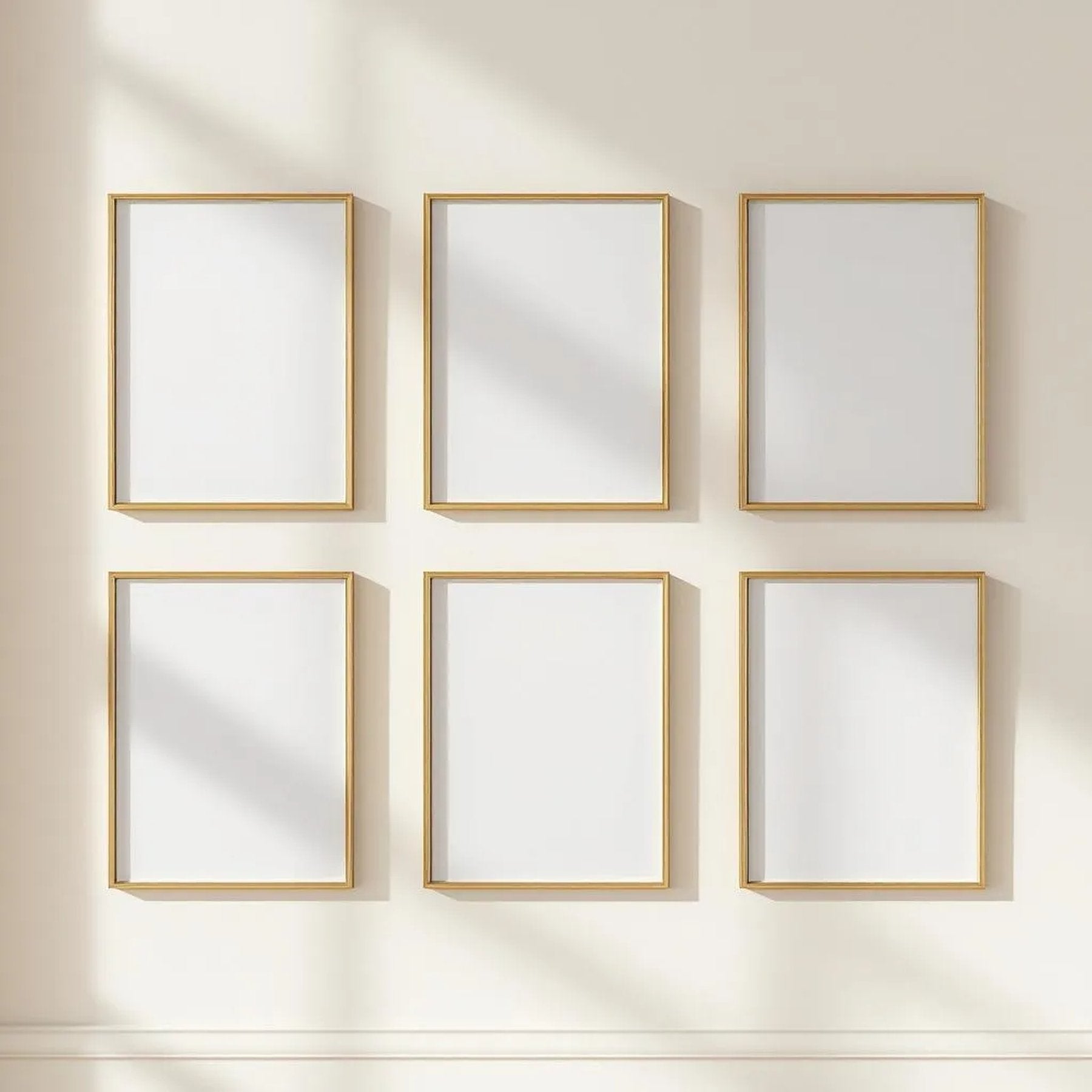 Frame Editorial Room Mockup — Plain Square Frame Portrait 2:3 — Perspective View — #00604 | MockupBulk