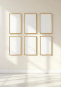 Frame Styled Room Mockup — Gold Frame Portrait 2:3 — Perspective View — #00609 | MockupBulk
