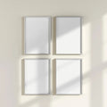Frame Premium Interior Mockup — Plain Square Frame Portrait 2:3 — Perspective View — #00616 | MockupBulk